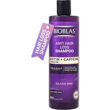 Larskas Bioblas Biotin Kafein Arjinin Şampuan – Saç Dökülmesine Karşı Güçlü Bitkisel Formül, Sülfatsız, Bıocomplex B19 Ile, 400 ml