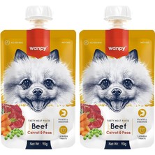 Karahanbey Wanpy Taze Sığır Etli&havuçlu Köpek Et Ezmesi 90 gr 2li Paket