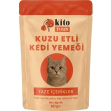 Karahanbey Kito Fresh Kuzu Etli Kedi YEMEĞI%100 Taze Içerikli Mama 80 G