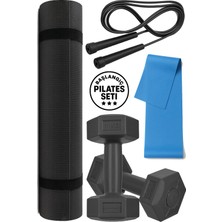 Empressco Yoga ve Fitness Seti: Minder, Atlama Ipi, Dambıl ve Lastik ile Sağlıklı Anlar