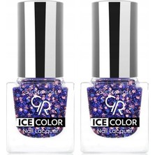Larskas Ice Color Nail Lacquer Glitter NO:228 - Oje 2li Paket