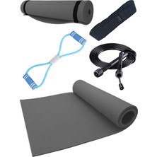 Empressco Çok Fonksiyonlu Pilates ve Fitness Seti, Minder, Lastik, Band ve Ip