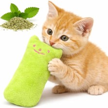 Larskas Catnip Kedi Oyuncağı Yeşil – Sesli Peluş Kedi Oyuncak, Isırınca Ses Çıkaran Plush Cat Toy, Yumuşak Dayanıklı Mini Boy Kedi Oyuncağı, Kediler Için Eğlenceli Oyuncak