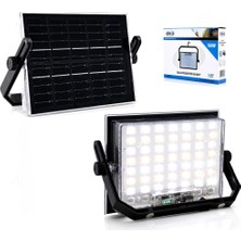 MiraLive 100W Güneş Enerjili LED Işık Solar Projektör - Fener Kamp - Dış Mekan 3 Farklı LED Işık 3489