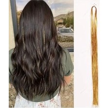 Larskas Tinsel Bağlamalı Saç Simi Saç Aksesuarı Altın