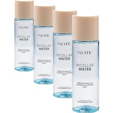 Karahanbey Note Cosmetics Micellar Water Nemlendirici ve Ferahlatıcı Makyaj Temizleme Suyu (4 Paketi)
