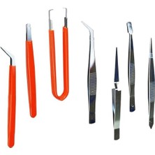 Larskas Orret Home 7 Parça Antistatik Cımbız Seti – Elektronik, Bilgisayar, Telefon ve Tv Tamiri Için Profesyonel Cımbız Kiti, Hassas Uçlu Mini Set