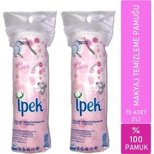 Karahanbey Ipek Makyaj Temizleme Pamuklu Pedi 70'li x 2