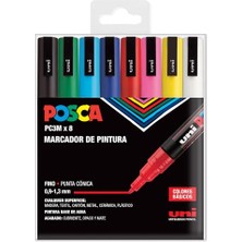 Larskas Unı Set Pc 3m Basic - 8 Keçeli Kalem, A-1