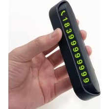 Larskas Araç Içi Park Telefon Numarası, Fosforlu Numaratör Oto Cam Kartı, Park Numaratörü, Açılır Kapanır Telefon Numarası Göstergesi, Siyah, 130X26MM