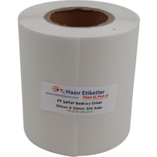 Karahanbey Pp Şeffaf Baskısız Noter Fotoğraf Kapatma Etiketi 80X50 mm – Rulo 500 Adet (Kutu Kapatma Etiketi)