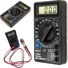 Larskas Orret Home Dijital Multimetre – Akım, Voltaj, Direnç Ölçer Elektrik Ölçü Aleti, Taşınabilir Dc/ac Ölçüm Cihazı, Güvenlik Sigortalı Tester, LCD Ekranlı Multimetre