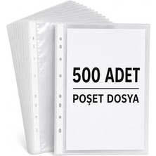Larskas 500 Adet A4 Şeffaf Dosya Föy Poşet Dosya