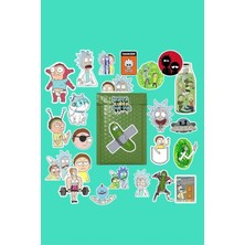 Karahanbey Rick And Morty Sticker Paketi/bullet Journal Defter Çıkartma Ajanda Laptop Etiket, 6874966878946874