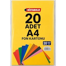 Larskas A4 Renkli Fon Kartonu 23X34 10'lu (2'li Paket) 10 Renk