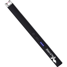 Larskas USB Şarjlı Elektrikli Arc Çakmak | Mum Için | Zsız | Rüzr Kırıcı | Çift Emniyetli | Siyah Renk