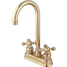 Larskas KB492AX Bar Musluğu, 12 cm Ağız Erişimi, Cilalı Pirinç