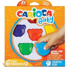 Larskas Teddy Bebek Crayons 6'li +1 Yaş
