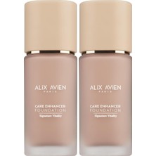 Karahanbey Alix Avien Kırışıklık Karşıtı Nemlendirici SPF30 Parlak Bitişli Fondöten Care Enhancer 805 Ivory (2
