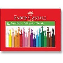 Larskas Faber-Castell Pastel Boya, 18 Renk, Yumuşak ve Canlı Renkler, Rahat Kullanım, Etkili Uygulama, Sanatsal ve Eğitsel Aktiviteler Için