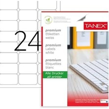 Larskas TW-2024 Lazer Postalama, Davetiye, Kargo Işleri Için Her Pakette 100 Sayfa Etiket, Beyaz