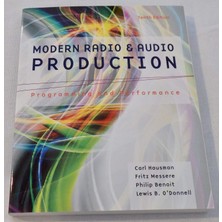 Karahanbey Modern Radio And Audio Production: Programming And Performance