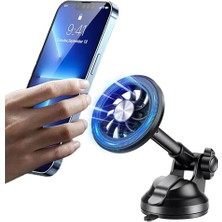 Larskas Manyetik Mıknatıslı Içeriğindeki Aparatlar Sayesinde Tüm Cep Telefonları Navigasyon ve Tabletlere Uyumlu Ayarlanabilir Vakum ve Yapışkanlı Kuvvetli Araç ve Masaüstü Telefon Tutucu 032