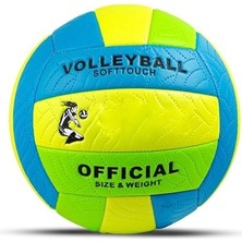 Larskas Softtouch Voleybol Topu Res Boyut No: 5  Dikişli Çift Alı Iç ve Dış Mekan Için Maç ve Antrenman Topu (Pompa Hediyeli)