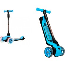 Empressco Katlanabilir LED Işıklı Çocuk Scooter, 3 Yaş ve Üzeri, 50 kg Taşıma Kapasitesi