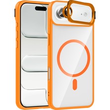 Mobify iPhone 17 Air Kılıf M-Safe Destekli ve Lens Hediyeli Standlı Nefrayel Premium Kapak