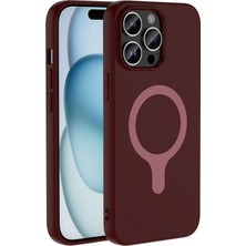İ She iPhone 14 Pro Max Şık Ince M-Safe Uyumlu Aegis Premium Silikon Kapak