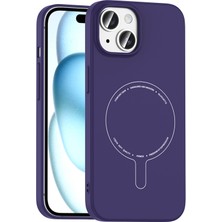 Mobify iPhone 15 Kılıf Nimbus Premium Ince Sert M-Safe Pc Silikon Kapak