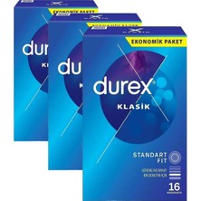 Karahanbey Durex Klasik 16 Prezervatif (3 Paketi)