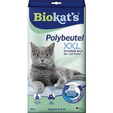 Larskas Poli Torba Xxl – Kedi Kumunun Hijyenik Değişimi Için Kedi Tuvaletinde Sergileme Torbası - 1 Paket (1 x 12 Torba)