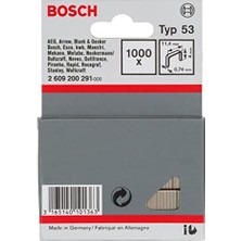 Larskas Bosch Professional Accessories Zımba Teli, Gri, 1000 Adet
