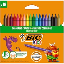Larskas Bıc Plastidecor Elleri Kirletmeyen Pastel Boya, 18'li Kutu, Elleri Boyamaz, 30 Aydan Büyük Çocuklar Için Ideal