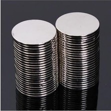 Larskas Dünya Magnet 50 Adet 15MM x 1mm Yuvarlak Güçlü Neodyum Mıknatıs