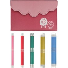 Larskas Çift Uçlu Örgü Iğnesi Seti, Zing (15 Cm), 5'li Set
