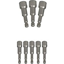 Larskas T 26133, Mıknatıslı Lokma Adaptör Seti, 8 Parça, Gri