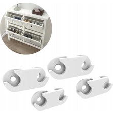 Larskas Ikea Hemnes Parça #110364 ile Uyumlu Ayakkabı Dolabı Menteşe Yedek Parçası (4 Adet)