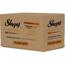 Karahanbey Sleepy Easy Clean Premium Arap Sabunu Katkılı Yüzey Temizlik Havlusu Mendili 12X100 (1200 Yaprak)