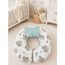 Sall Home 🐨 Sallhome Mint Koala Desenli Emzirme Destek Yastığı – Anne ve Bebek Konfor Minderi