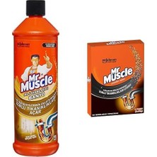 Karahanbey Mr Muscle Banyo Tüm Boru Tipleri Için Jel Lavabo Açıcı 1000 ml ve Mr Muscle Yağları ve Kirleri Erit