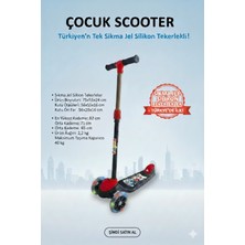 Empressco Işıklı Silikon Çocuk Scooter, Ayarlanabilir Yükseklik, Eğlence Dolu Tekerlekli Oyuncak