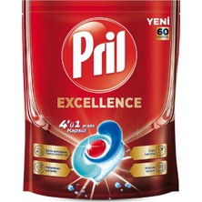 Karahanbey Pril Excellence 4'ü 1 Arada Bulaşık Makinesi Kapsülü - 60 Kapsül