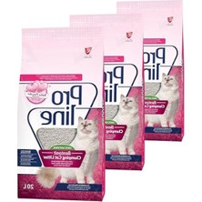 MarkEntegra Bentonit Kedi Kumu, Bebek Pudra Kokulu, 20 L (3 Paket)