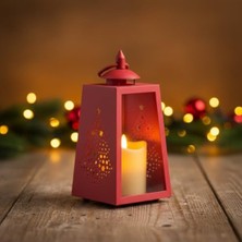 MarkEntegra Dekoratif LED Kandil, Pilli ve Titrek Işıklı, Romantik Gece Lambası