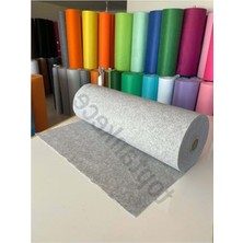Larskas Gri Renkli Ince Keçe Kumaş, 1 mm Kalınlık, 100X100 cm