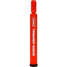 Larskas Yuma Koli Kalemi, Alkol Bazlı Mürekkep, 3 mm Yuvarlak Uçlu, Permanent Marker, Tüm Yüzeyler Için, Suya Dayanıklı, Hızlı Kuruyan, Endüstriyel Kalem (Kırmızı, Adet, 1)