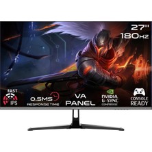 Karahanbey Gameon GOPRO27180VA 27" 0.5 Ms 180 Hz Hdmi+Dp Adaptive-Sync 3 Kenar Çerçevesiz Fhd Monitör